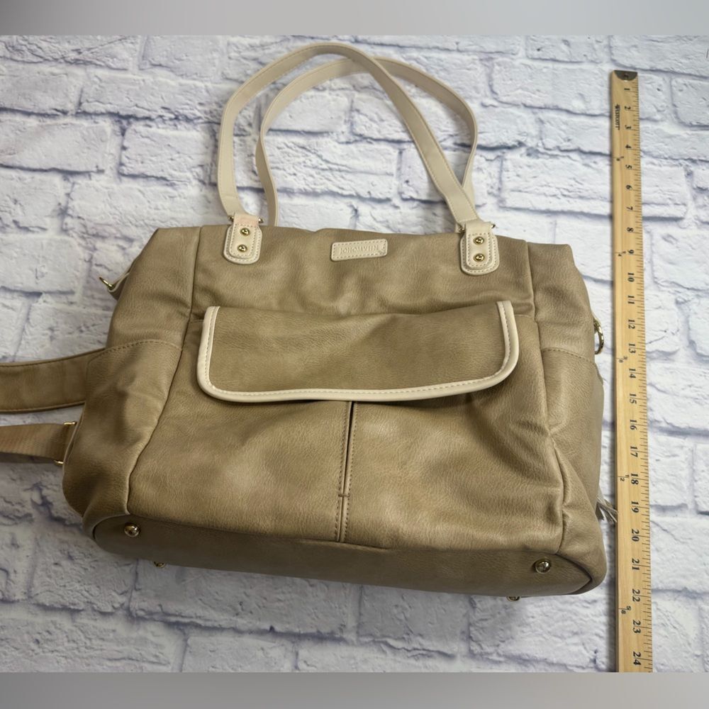 Johomviin Vegan Leather Diaper Bag- Doubling as a Travel Bag or Backpack. - Picture 13 of 15